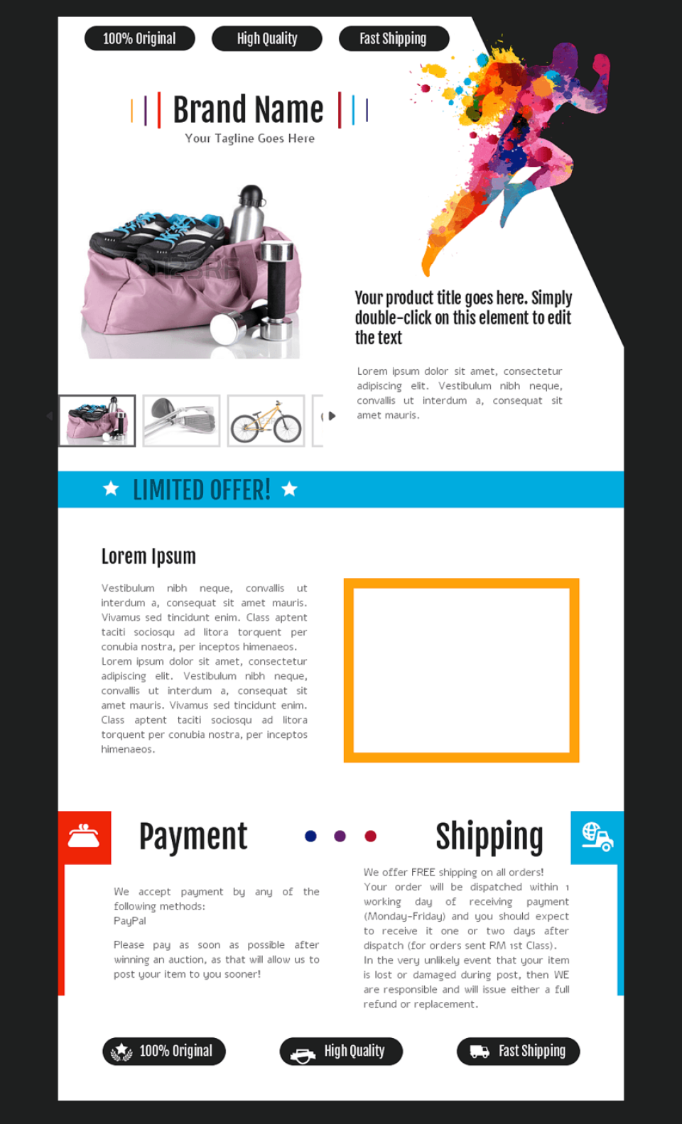 Crazylister Product Listing Template 2 Screenshot